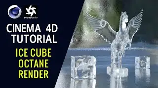 Ice Cube Octane Render - Cinema 4D Tutorial