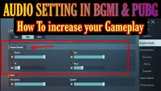 How To Set Audio Setting in BGMI & PUBG || How to Set Audio Setting in BGMI ||😍