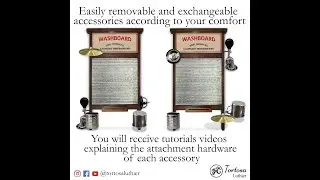 Easily remove and exchange the accessories on the washboard