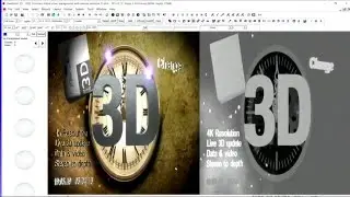 Viva3D plays 3D S3D/SBS movies with live mixed 3D CG