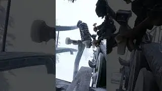 Breaking Rime Ice Off A Chairlift #shorts