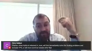 Charles Hoskinson on when Hydra is released in June will that immediately solve the scaling problems