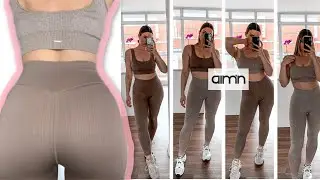 AIM'N RIBBED SEAMLESS LEGGINGS TRY ON HAUL + REVIEW | Janice Eadie