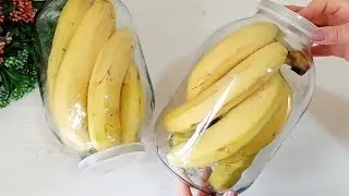 With this method BANANAS do not spoil for 2 years! WITHOUT A REFRIGERATOR! VERY SIMPLE!