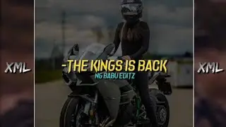 The king is Back // XML file discription box check out 👇 WhatsApp status