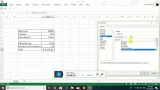 Loan calculation used PMT Formula