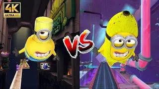 Minion Rush Race- Minion Rush Jelly Jar Vs Banana Man | Minion Rush El Macho's Lair Vs Bratt's Lair