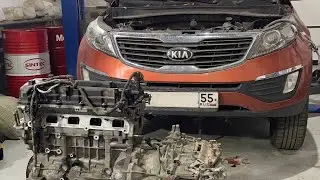 Заклинил двигатель 2.4 KIA Sportage
