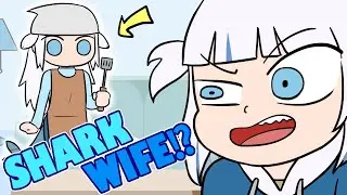 "SHARK WIFE"!? Our proposals have worked, Good job shrimps!👏🦐 | Hololive animation