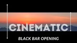 CINEMATIC Black bar opening || Powerdirector App tutorial