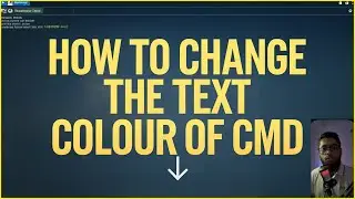 how to change text color in cmd