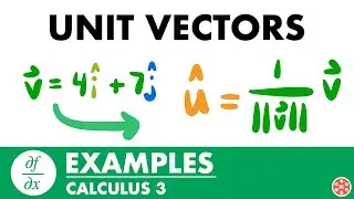 Unit Vectors Examples | Calculus 3 - JK Math
