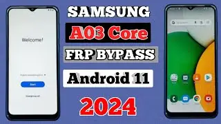 Samsung A03 Core FRP Bypass Android 11/12 (SM-A032F/DS) FRP Unlock/Google Account Unlock With PC