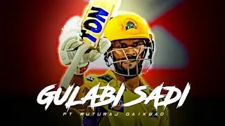 RutuRaj Gaikwad X Gulabi Sadi  • Ruturaj gaikwad status • Beat sync • MS7-MAHI-EDITS • CSK EDIT✨