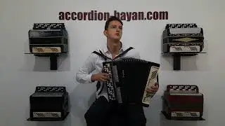 Tula Factory Russian Bayan Etude Chromatic Button Accordion tuned by musical workshop Harmony