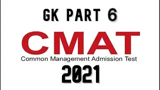 CMAT || IMPORTANT CEO || PART 6 || 2021 || DOT STUDY