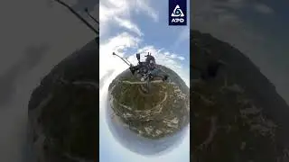 Vista esférica con dron