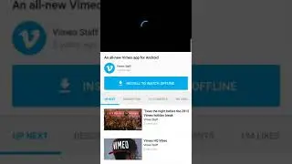 Vimeo as an Example of an Instant App