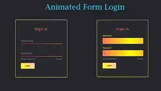 Animated Form Login With html and CSS | step by step. #html  #css #form #htmltutorial #website