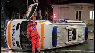 Accident în centrul capitalei