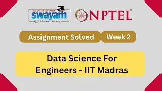Data Science for Engineers week 1|| NPTEL  answers 2023 || MY SWAYAM || Jul - Dec 2023