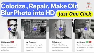 Colorize Restore And Enhance Your Old Photos | Best Ai Photo Colorizer | Image Colorizer