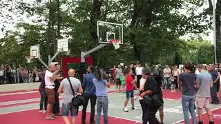 Ljubljana Tivoli: otvoritev pametnega igrišča Goran Dragić & Zoran Jankovič