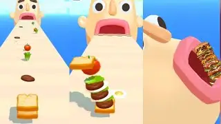 Sandwich Runner New Max Level Gameplay Pro Level Gameplay Video | R76 Official 10M