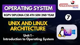 Unix and Linux Architecture | Operating Systems RGPV Diploma CSE/IT 4th Sem 2nd Year