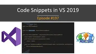 Code Snippets in Visual Studio 2019 (