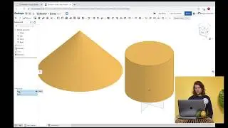 Create a Cone and Cylinder, and find the Volume and Surface Area using OnShape 3D Modeling