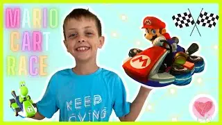 Mario Kart Slot Car Racing - Build the Track & Race With Us!