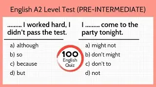 ENGLISH LEVEL TEST । Are you A2 level (PRE INTERMEDIATE)