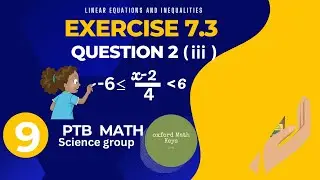 9th Class Math Chapter 7 Linear Equations and Inequalities Exercise 7.3 Q2 (iii)