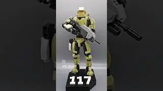 Master Chief - instructions available on Rebrickable.com! #lego #legomoc #masterchief #halo #halo3