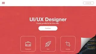 Web Design Speed art + Speed Code - Portfolio Site