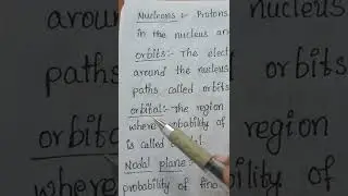 🐇Orbit,orbital,Nucleons,Nodal plane🐇