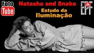Natassjia and Snake - Estudo da Iluminação para uma Releitura da foto de Avedon