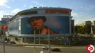 Реклама на медиафасадах в Курске, ул.Карла Маркса 10,ТЦ Европа