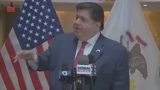 Pritzker discusses politics of Illinois' non-citizen migrant crisis