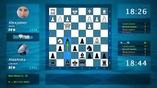 Chess Game Analysis: Alexjamer - AlaaAnka : 0-1 (By ChessFriends.com)