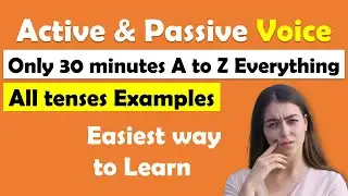 Active and Passive voice with example | Easiest way to Learn | Active voice and Passive voice