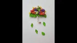 DIY autumn brooch umbrella || DIY || Accessories