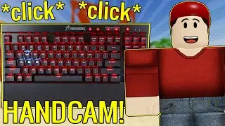Arsenal But With Keyboard ASMR! *VERY CLICKY* (HANDCAM) | ROBLOX
