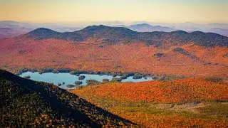 Fall hike up Hough and Dix Mountain in the Adirondack Mountains