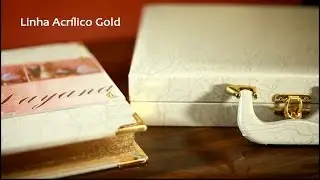 Foto Livro Acrílico Gold
