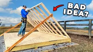 Framing an Overbuilt Shed