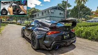 Toyota GR Supra - The Crew Motorfest Steering Wheel Gameplay