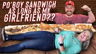 Crawdaddy's 5 Foot Long Cajun Po'boy Sandwich Challenge!!