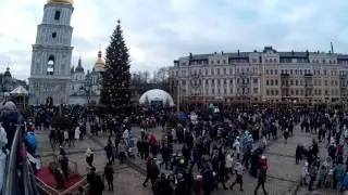 Kiev. Ukraine. Christmas Tree. Sophia Cathedral. Новый Год. Новогодняя Елка 02 01 2017